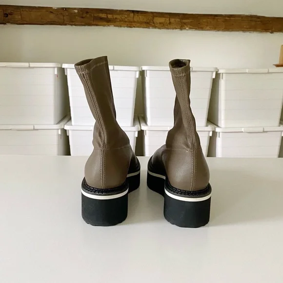 Clergerie Paris Berta Leather Flatform Boots Size 37 NWOB - Picture 4 of 12